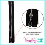 ZIP - SILVER METAL ZIP (003)